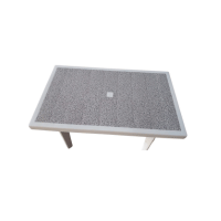 MESA RECTANGULAR FIESTA BLANCO GENPLAST